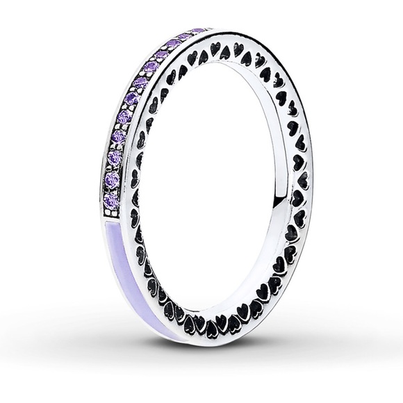Pandora Jewelry - Pandora Lavender Radiant Hearts Ring - size 9